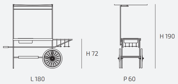 Officine Tamborrino Q-China Street Food Trolly