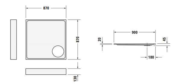 Duravit Starck Slimline Shower Tray