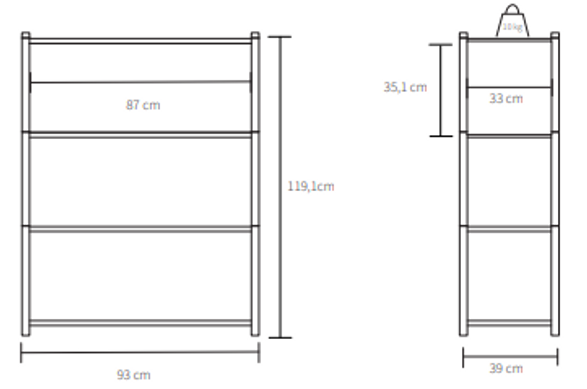 Gejst Sceene Bookcase B Light Oak