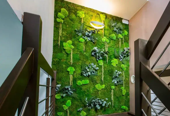 Greenmood Forest Acoustic Green Wall
