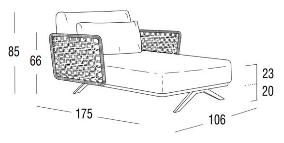 Roberti Art. 7125 - Arman Chaise Longue