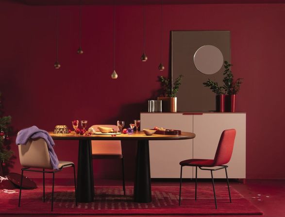 Ligne Roset Architectural Vase Large Red