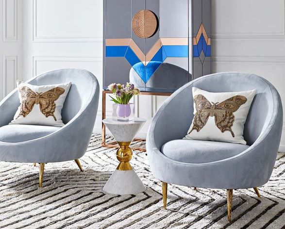 Jonathan Adler Muse Butterfly Cushion