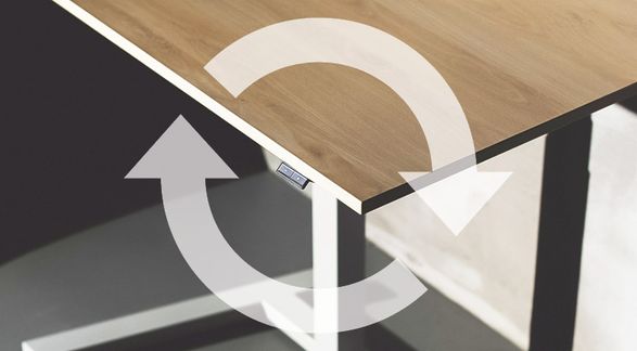 Posturite Koji Beech Electric Sit-stand Desk