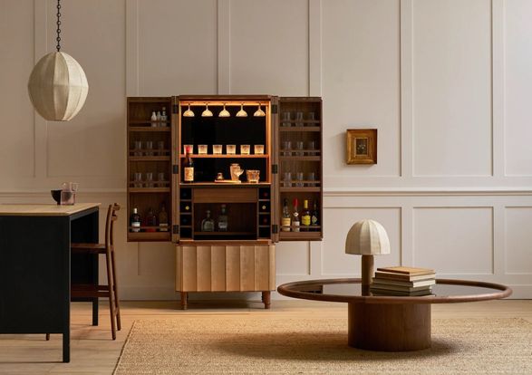 Pinch Glover Drinks Cabinet Gold