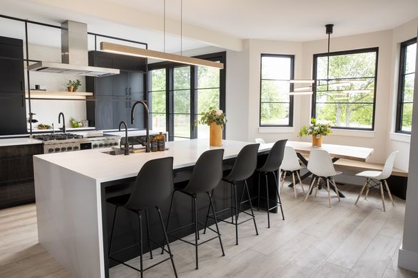 Cerno Una 66 With Lutron Linear Pendant