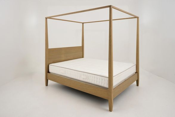 Flamant Cape Cod, Four-poster Bed, Weathered Oak, 160 Cm