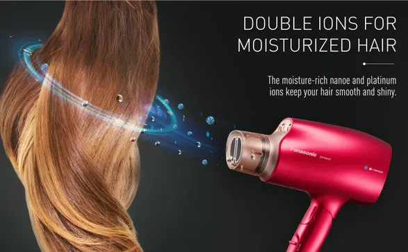 Panasonic Panasonic hair dryer with nanoe technology for shinier, healthier and moisture-rich hair