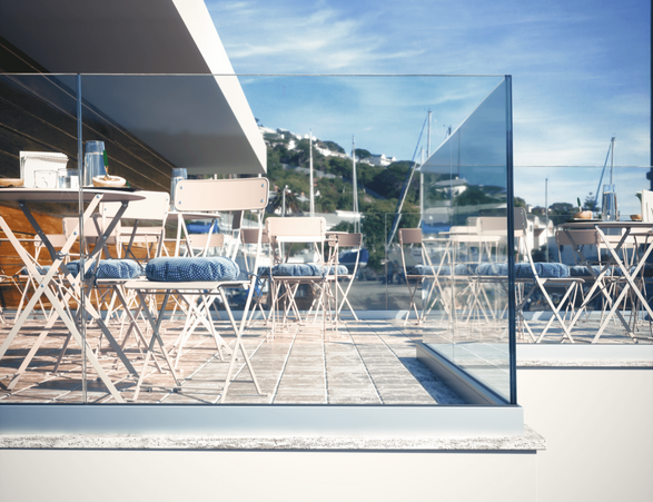 Faraone Ninfa 56 Ultra Slim Design Glass Railing System