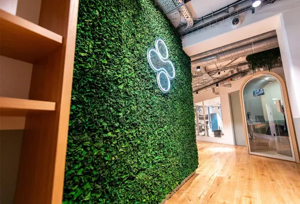Greenmood Velvet Leaf Acoustic Green Wall