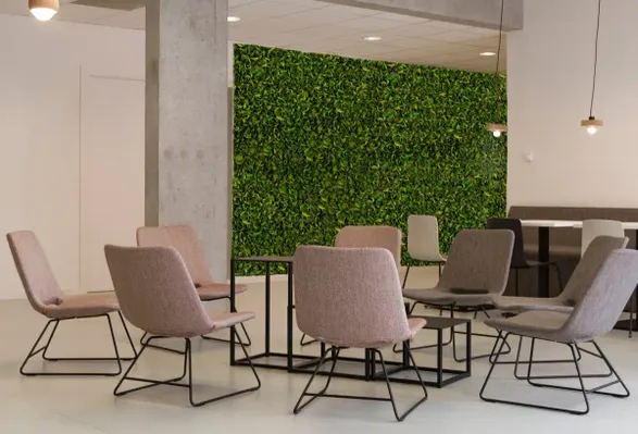 Greenmood Velvet Leaf Acoustic Green Wall