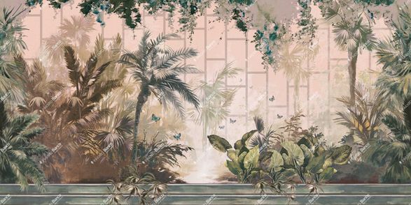 Inkiostro Bianco Palmhouse Wallpaper