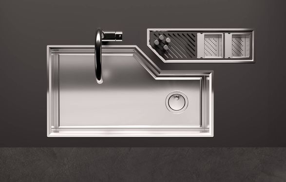 Fosterspa Diade Equipped Troughs Gun Metal Fumè