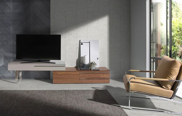 Angel Cerda Silk And Walnut Color Wooden TV Cabinet