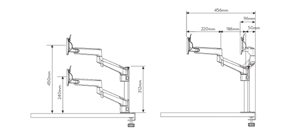 Colebrook Bosson Saunders Lima Monitor Arm
