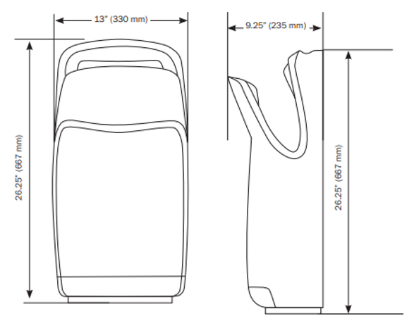World Dryer Hepa-filtered Vmax®