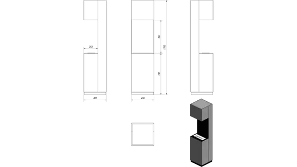 Kratki  Portal Bioethanol Fireplace Sierra Tüv Set