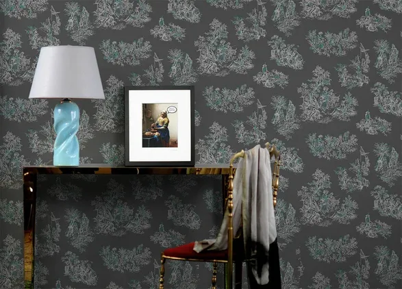 Mineheart Once Upon Our Time Wallpaper - Grey