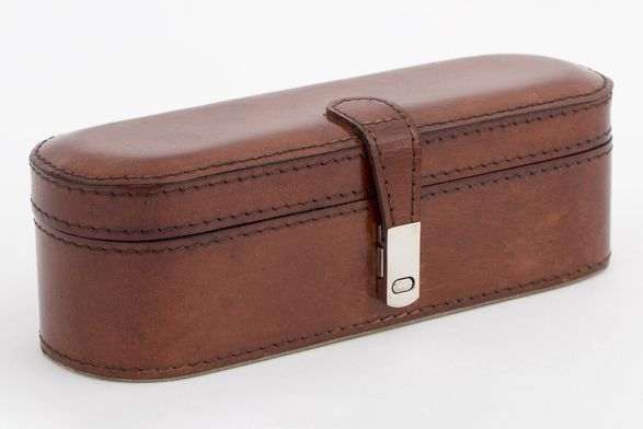 Flamant Manhattan, Jewellery Box, Brown Leather