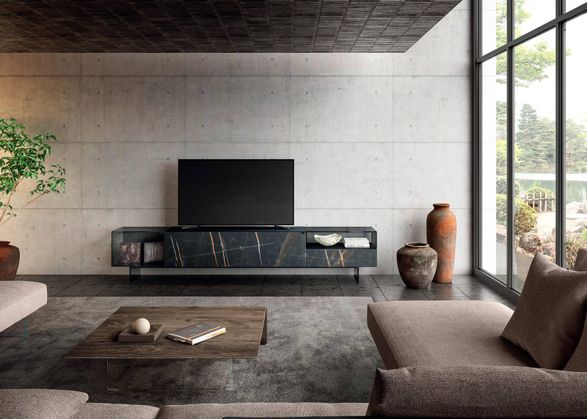 Lago 36e8 Glass Tv Unit