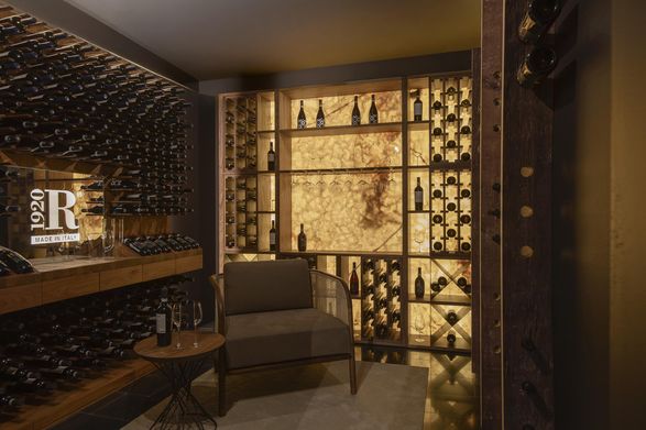 Riva 1920 Cru Onyx Sold Wood Design Wine Cabinet