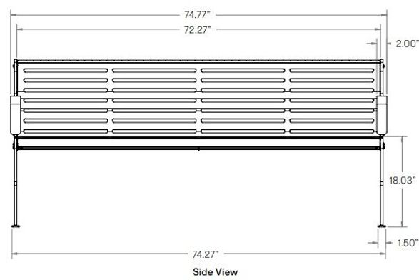 Anova Exposition 6' Contour Bench