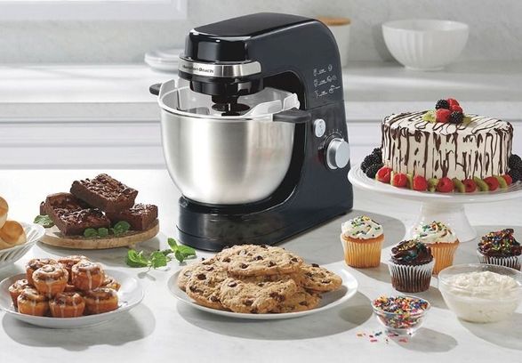 Hamilton Beach 7 Speed Stack & Scrape™ Stand Mixer Black