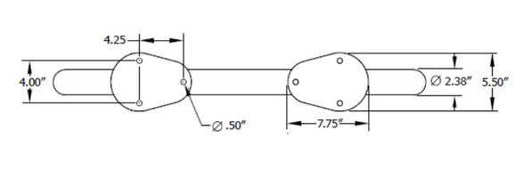 Anova Tandem Powder Coated Bike Rack, Surface Mount