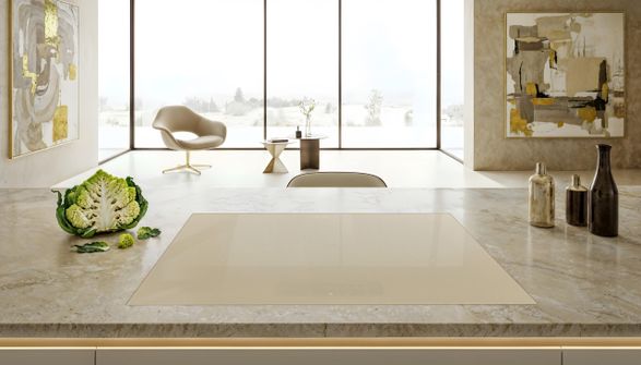 Galvamet 5-burner induction cooktop – Champagne Gold