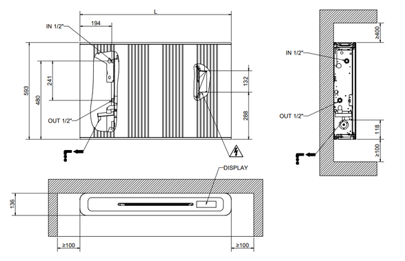 Cordivari Seven Lines Heating & Cooling Fan Coil Unit