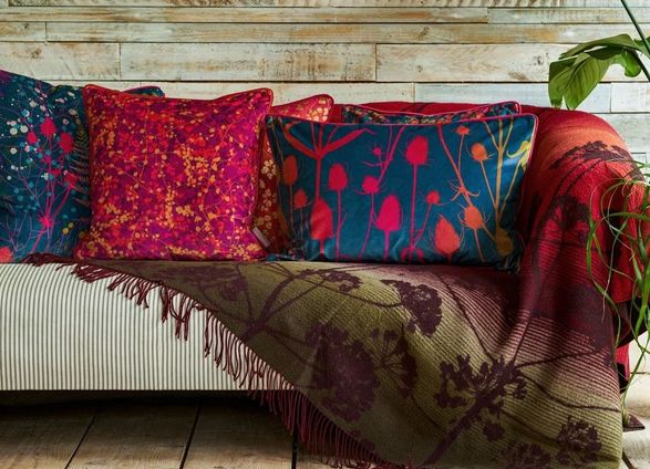 Clarissa Hulse Maidenhair Vine Velvet Cushion