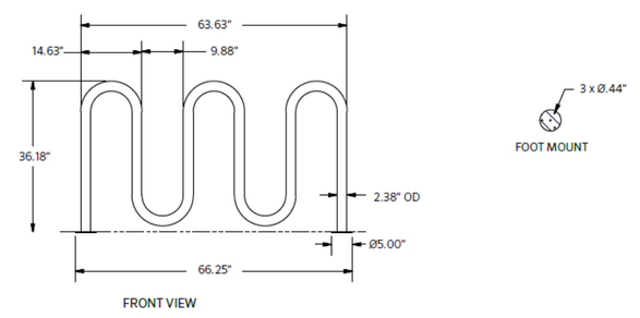 Anova Streetside 3-bike/1-loop Bike Rack