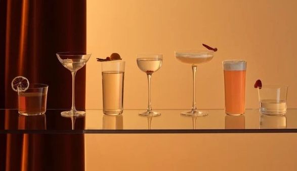 Nude Glass Savage Set of 4 Water Glasses