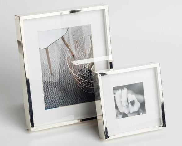 Flamant Boxs, Picture Frame, Silver-plated And Lacquered, 8x8