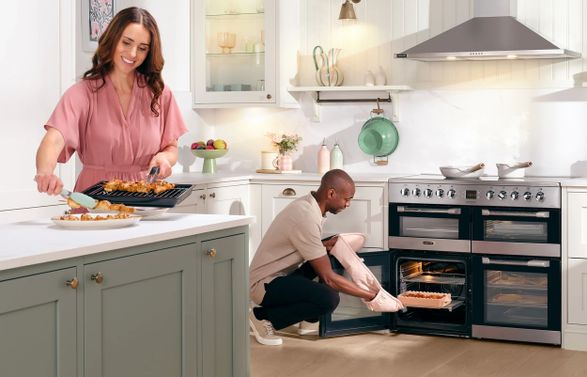 Leisure 100cm Electric Range Cooker with Three Ovens