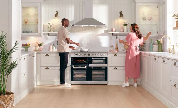 Leisure 100cm Electric Range Cooker with Three Ovens