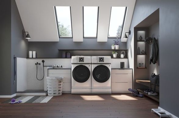 Ge Appliances GE Profile™ Energy Star® 4.6 Cu. Ft. Capacity Ultrafast Combo With Ventless Inverter Heat Pump Technology Washer/Dryer