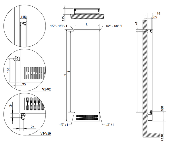 Cordivari Frame Pro Baden Radiator