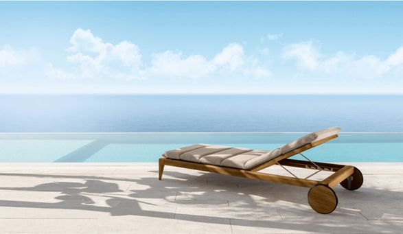 Talenti Cruise//Teak Sunbed