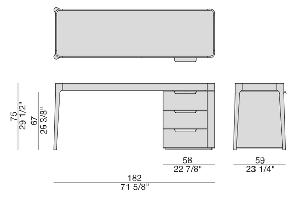 Porada Afrodite Writing Desks