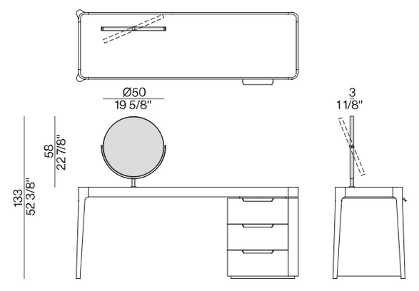 Porada Afrodite Writing Desks