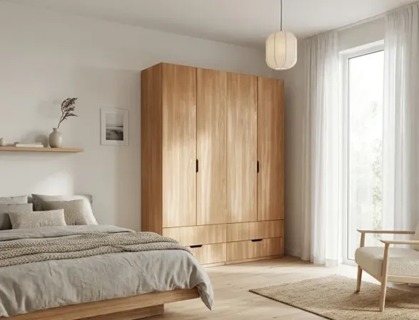 radis Wardrobe Noble 4 Doors, Drawers Visible