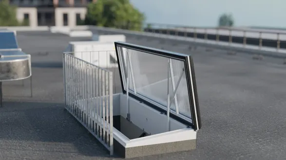 Lamilux Flat Roof Access Hatch Service  FE Skylight