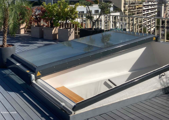Lamilux Flat Roof Access Hatch Comfort Swing
