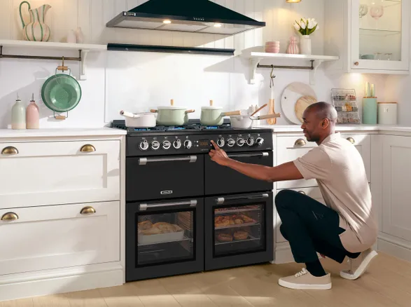Leisure 100cm Dual Fuel Range Cooker with Glass Top Lid