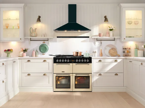 Leisure 100cm Dual Fuel Range Cooker with Glass Top Lid