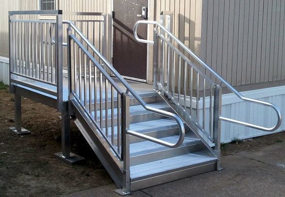 Upsideinnovations Prefabricated Commercial Metal Stairs