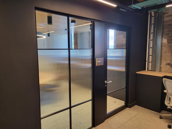 Apton Quartz Double Glazed 54mm Frameless Glass Partitioning