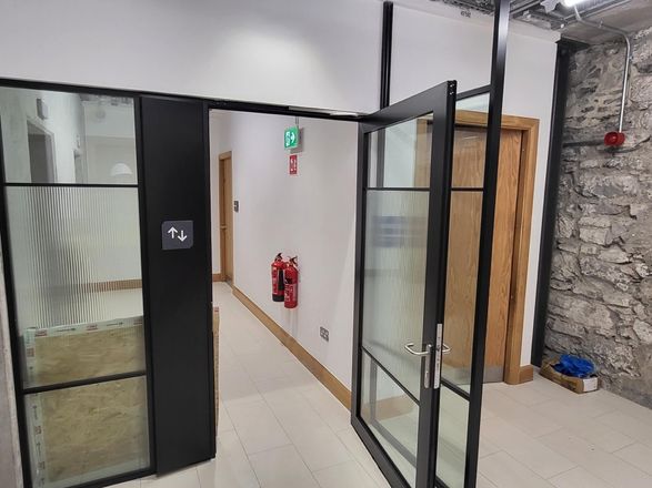 Apton Quartz Double Glazed 54mm Frameless Glass Partitioning