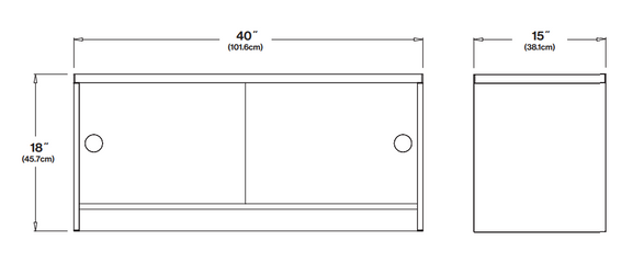 Loll Designs Slider Credenza Outdoor Cabinet